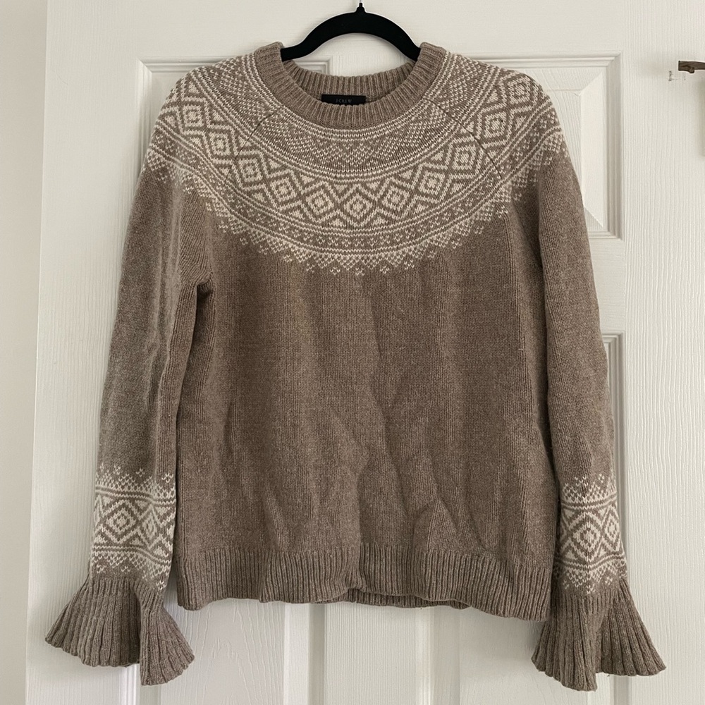 Jcrew Fair Isle Wool Sweater